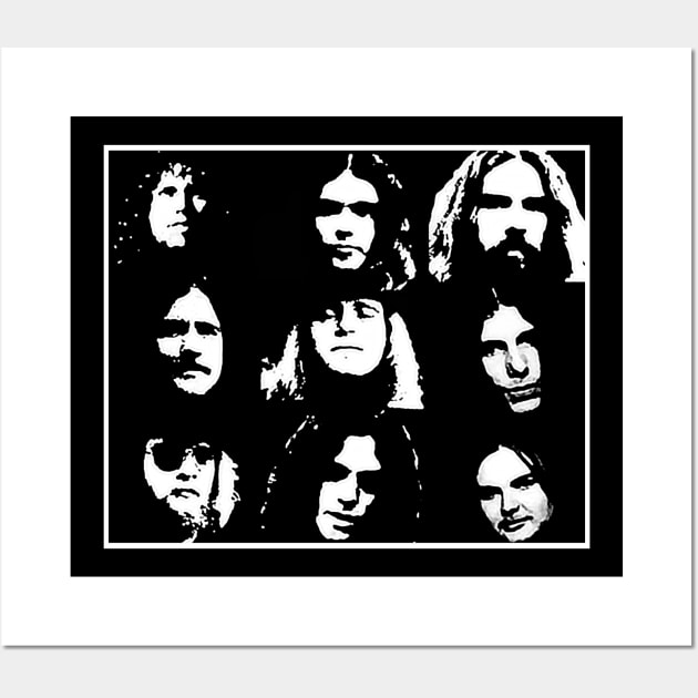 Skynyrd Heads Wall Art by BigOrangeShirtShop